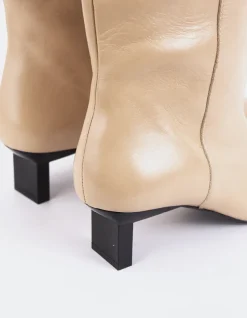 Tall Boots-L'INTERVALLE Blanzy Camel Leather