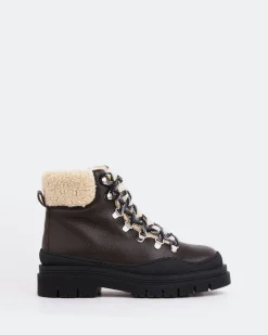 Lace-up|Ankle Boots-L'INTERVALLE Blues Brown Leather