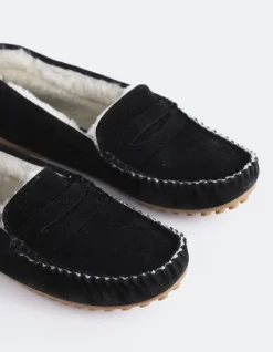 Loafers-L'INTERVALLE Bobble Black Suede