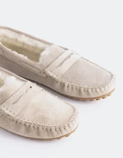 Loafers-L'INTERVALLE Bobble Taupe Suede
