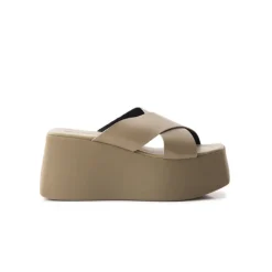 Wedges-L'INTERVALLE Boo Green Leather