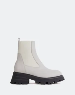 Chelsea|Ankle Boots-L'INTERVALLE Bootle Off White Leather