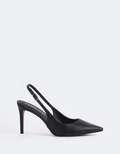 Slingbacks-L'INTERVALLE Borage Black Leather