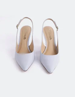 Slingbacks-L'INTERVALLE Borage Lt. Blue Leather