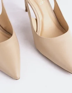 Slingbacks-L'INTERVALLE Borage Nude Leather