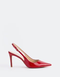 Slingbacks-L'INTERVALLE Borage Red Patent