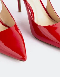 Slingbacks-L'INTERVALLE Borage Red Patent