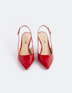 Slingbacks-L'INTERVALLE Borage Red Patent