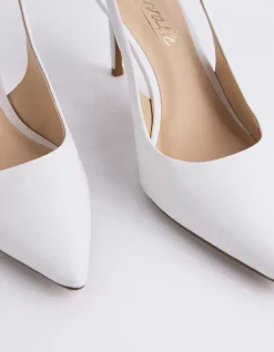 Slingbacks-L'INTERVALLE Borage White Leather