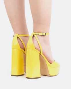 Platform-L'INTERVALLE Borago, Yellow Naplack/Naplack Jaune