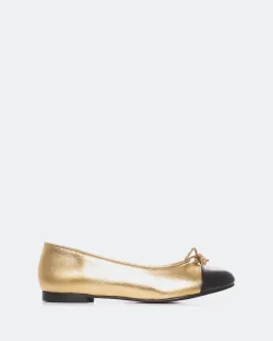 Ballerinas-L'INTERVALLE Bory Gold Leather