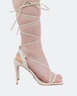 Strappy|High Heels-L'INTERVALLE Boudoir Off White Leather