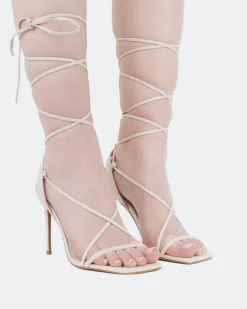 Strappy|High Heels-L'INTERVALLE Boudoir Off White Leather