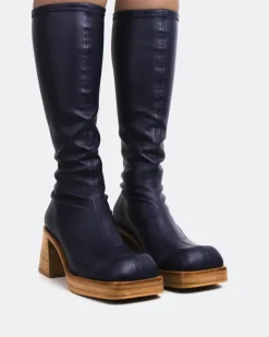 Stretch-L'INTERVALLE Bourne Navy Stretch