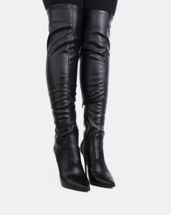 Over-the-knee|Stretch-L'INTERVALLE Brasilia Black Stretch