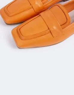 Loafers-L'INTERVALLE Brescia Orange Leather