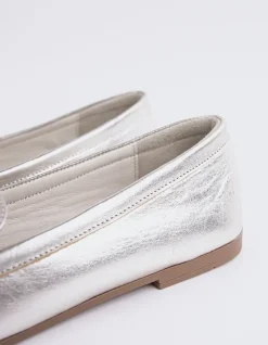 Loafers-L'INTERVALLE Brescia Silver Metal