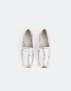 Loafers-L'INTERVALLE Brescia Silver Metal