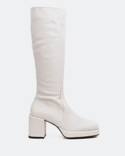 Platform|Tall Boots-L'INTERVALLE Briggs Off White Leather