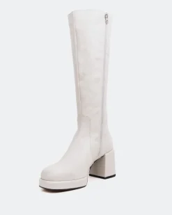 Platform|Tall Boots-L'INTERVALLE Briggs Off White Leather