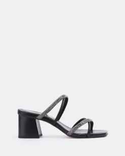 Mid Heels-L'INTERVALLE Brindisi Black Strass