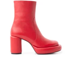 Ankle Boots-L'INTERVALLE Brody Red Leather