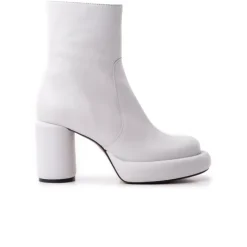Ankle Boots-L'INTERVALLE Brody White Leather