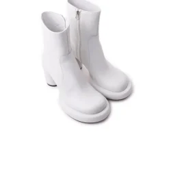 Ankle Boots-L'INTERVALLE Brody White Leather