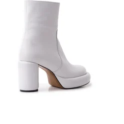 Ankle Boots-L'INTERVALLE Brody White Leather