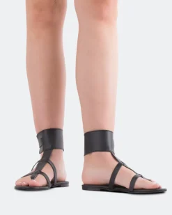 Fisherman|Flats-L'INTERVALLE Bruni Black Leather