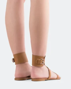 Fisherman|Flats-L'INTERVALLE Bruni Tan Leather