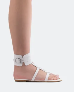 Fisherman|Flats-L'INTERVALLE Bruni White Leather