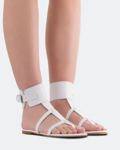 Fisherman|Flats-L'INTERVALLE Bruni White Leather