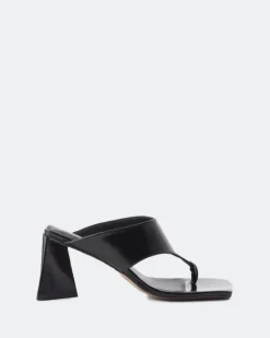 Mules-L'INTERVALLE Bulevar Black Leather