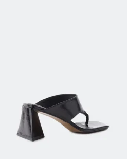 Mules-L'INTERVALLE Bulevar Black Leather