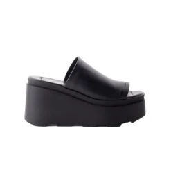 Wedges|Mules-L'INTERVALLE Bunny Black Leather