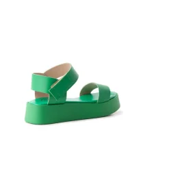 Platform|Mid Heels-L'INTERVALLE Buttercup Green Leather