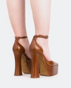 Platforms-L'INTERVALLE Cabaret Tan Leather/Cuir Ocre