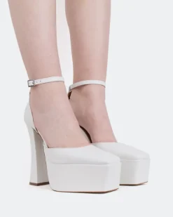 Platforms-L'INTERVALLE Cabaret White Leather/Cuir Blanc