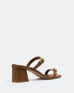 Mid Heels-L'INTERVALLE Cagliari Tan Leather