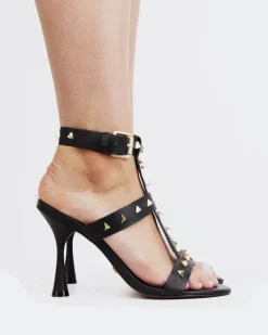 Strappy|High Heels-L'INTERVALLE Cameran Black Leather