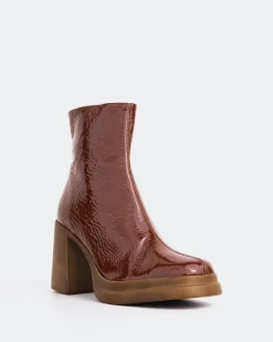 Platform|Ankle Boots-L'INTERVALLE Camillo Tan Naplack