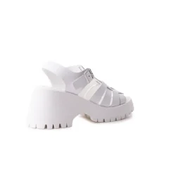 Platform|Mid Heels-L'INTERVALLE Capranica White Leather