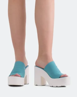 Platform-L'INTERVALLE Carangi Blue Lycra
