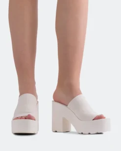 Platform-L'INTERVALLE Carangi White Lycra