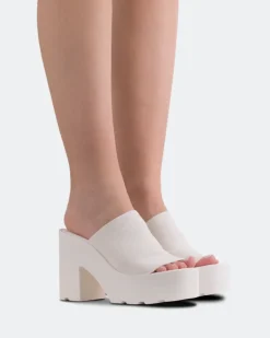 Platform-L'INTERVALLE Carangi White Lycra