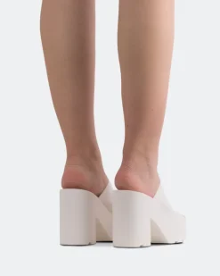 Platform-L'INTERVALLE Carangi White Lycra