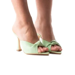 High Heels|Mules-L'INTERVALLE Cardenas Mint Leather