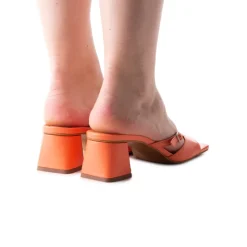 Mid Heels|Mules-L'INTERVALLE Carrera Coral Leather