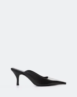 Mules-L'INTERVALLE Carthan Black Leather